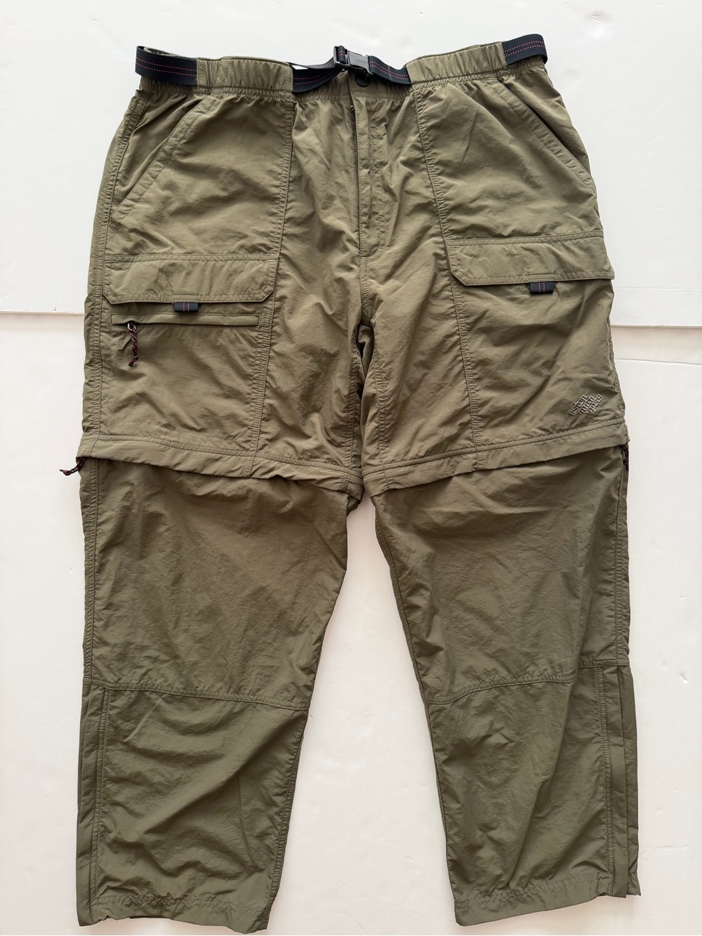 EMS Eastern Mountain Sports Convertible Cargo Hiking Pants Mens 38 Short Green